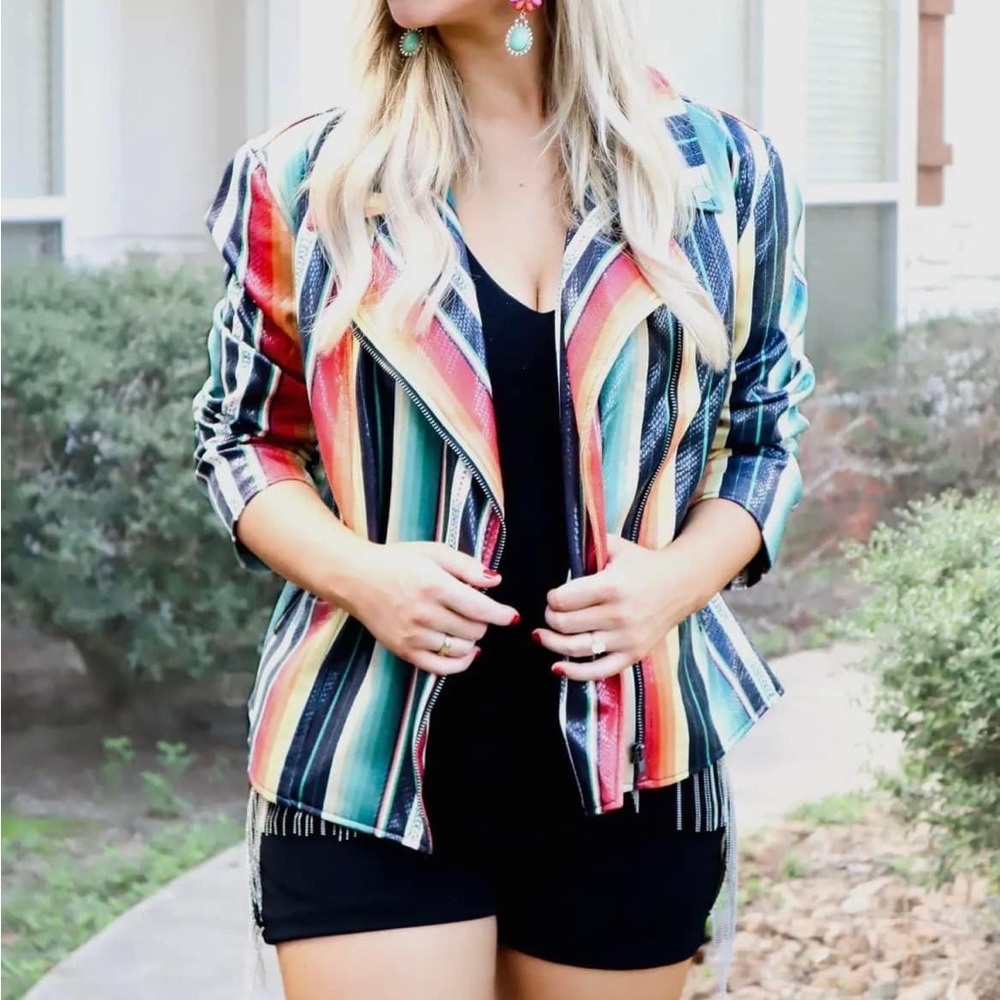 Stunning Serape Western Jacket